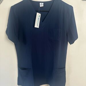 Naivlizer Navy Blue Scrub Top LARGE